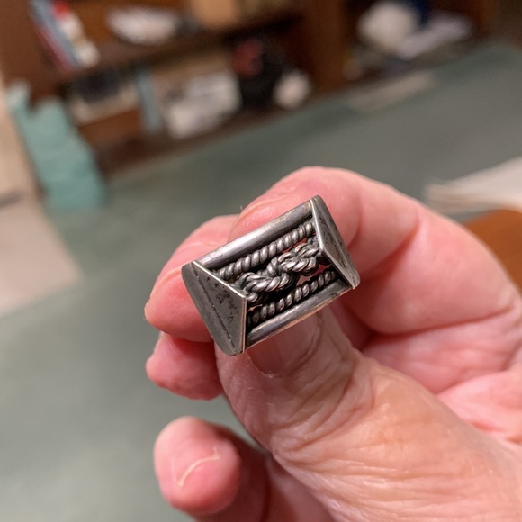 1930s solid silver screwback earrings from Mexico City - Picture 8 of 9